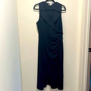 Calvin Klein - Navy Blue Draped Dress- size 14